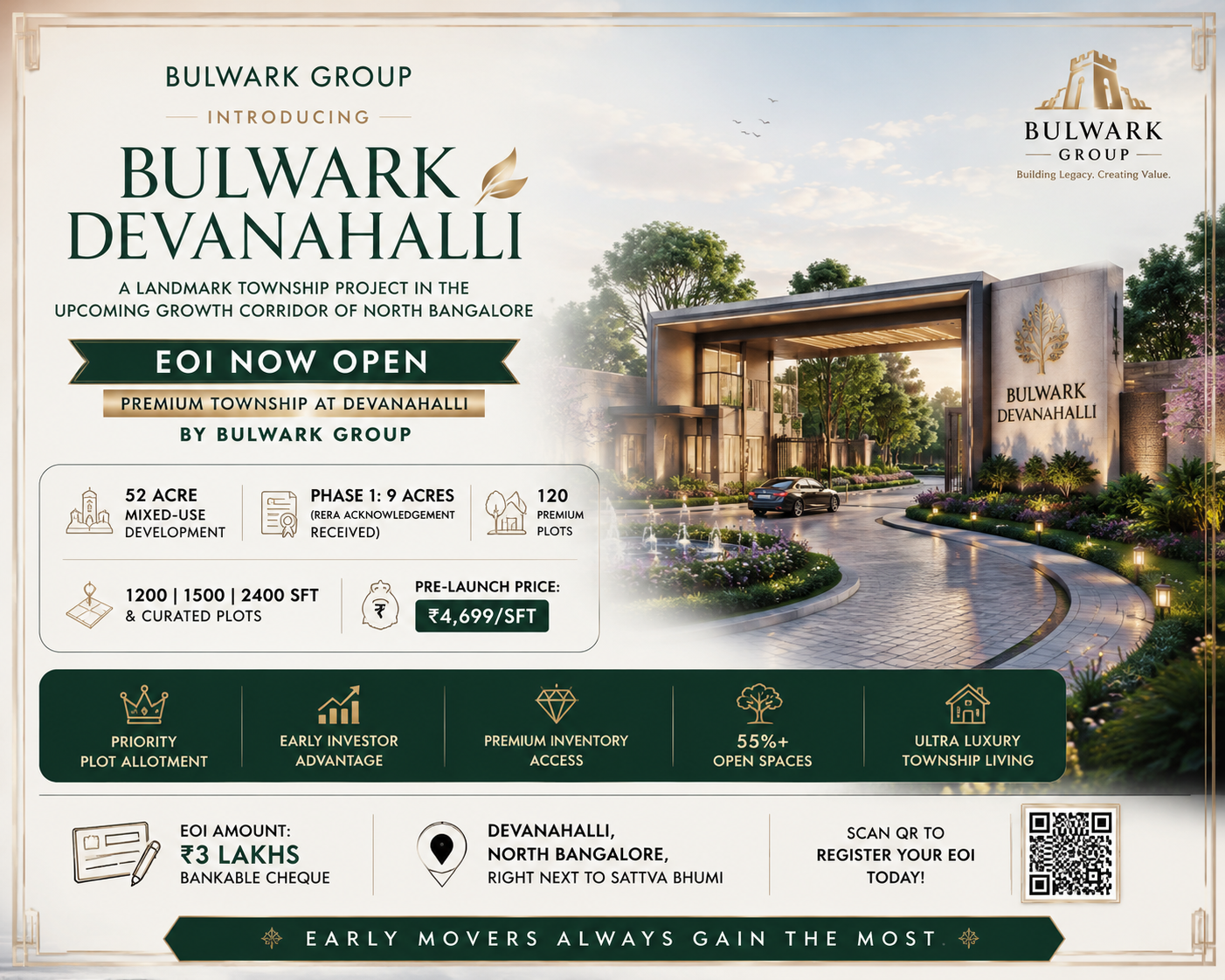 Bulwark Devanahalli Township Luxury Plots